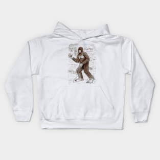 the Stoneman - a Bigfoot Creature Kids Hoodie